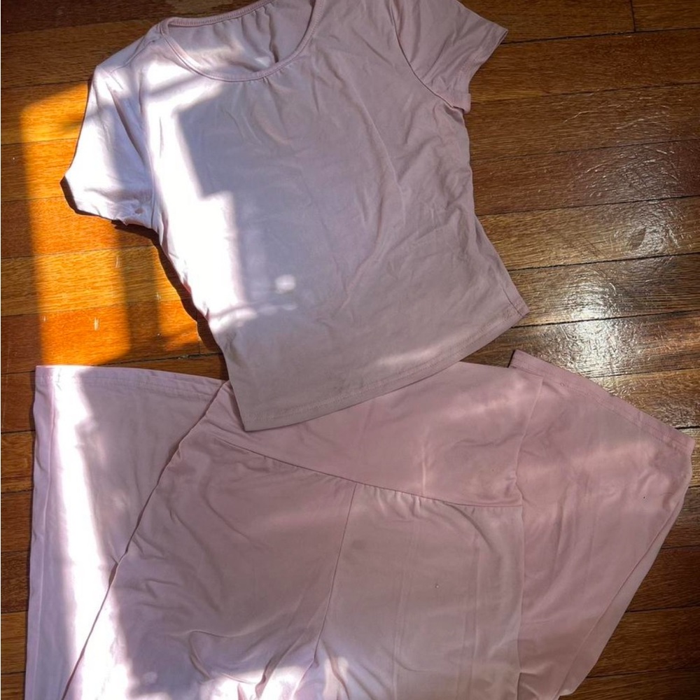 Cozy Pink Leggings Set
